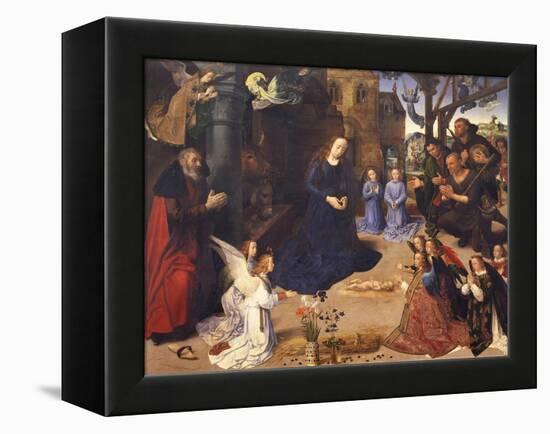 The Adoration of the Shepherds (The Portinari Triptyc), Ca 1478-Hugo van der Goes-Framed Premier Image Canvas