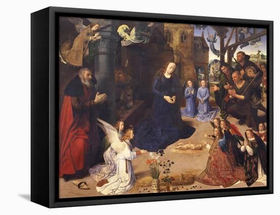 The Adoration of the Shepherds (The Portinari Triptyc), Ca 1478-Hugo van der Goes-Framed Premier Image Canvas