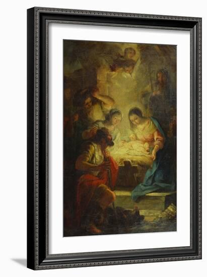 The Adoration of the Shepherds-Corrado Giaquinto (Follower of)-Framed Giclee Print