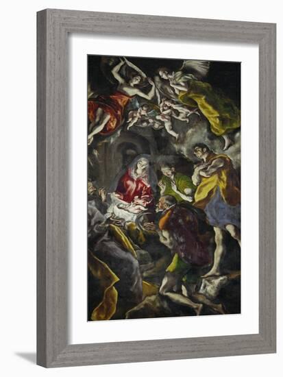 The Adoration of the Shepherds-El Greco-Framed Giclee Print