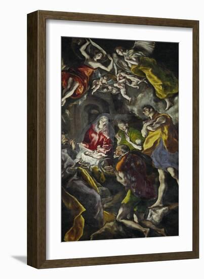 The Adoration of the Shepherds-El Greco-Framed Giclee Print