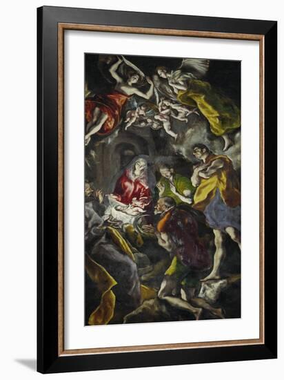 The Adoration of the Shepherds-El Greco-Framed Giclee Print