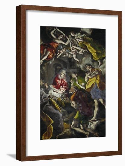 The Adoration of the Shepherds-El Greco-Framed Giclee Print