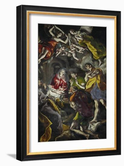 The Adoration of the Shepherds-El Greco-Framed Giclee Print