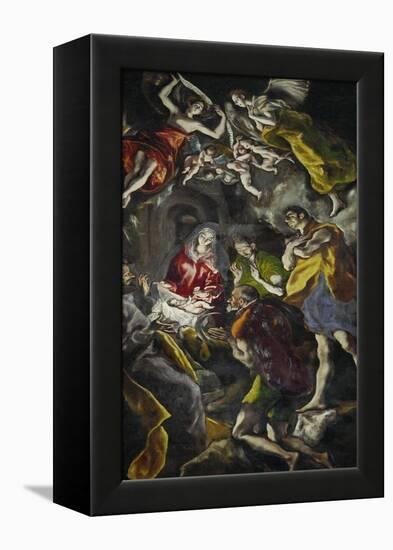 The Adoration of the Shepherds-El Greco-Framed Premier Image Canvas