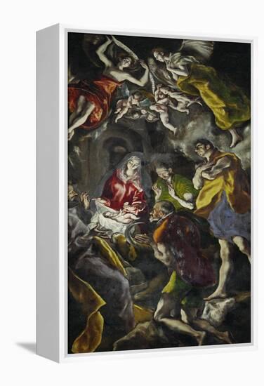 The Adoration of the Shepherds-El Greco-Framed Premier Image Canvas