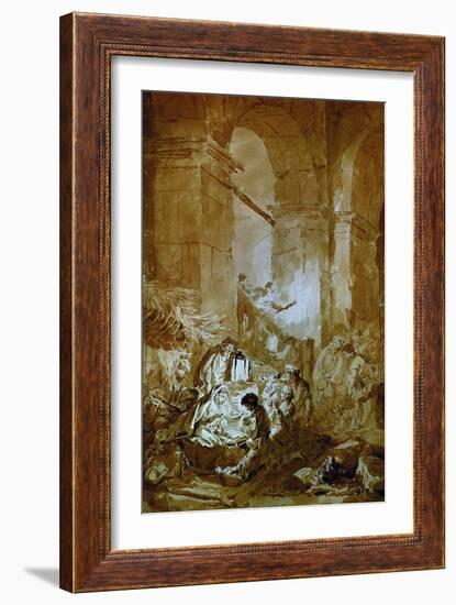 The Adoration of the Shepherds-Jean-Honoré Fragonard-Framed Giclee Print