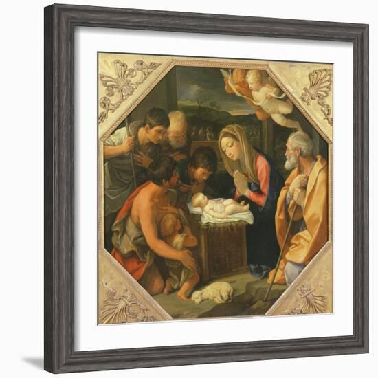 The Adoration of the Shepherds-Guido Reni-Framed Giclee Print