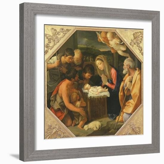 The Adoration of the Shepherds-Guido Reni-Framed Giclee Print