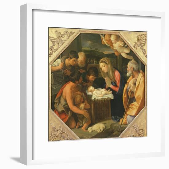 The Adoration of the Shepherds-Guido Reni-Framed Giclee Print