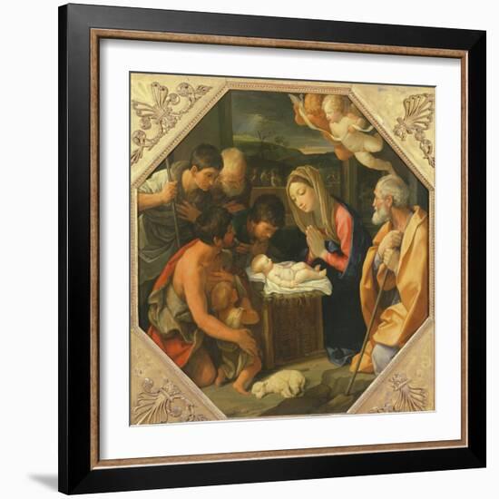 The Adoration of the Shepherds-Guido Reni-Framed Giclee Print