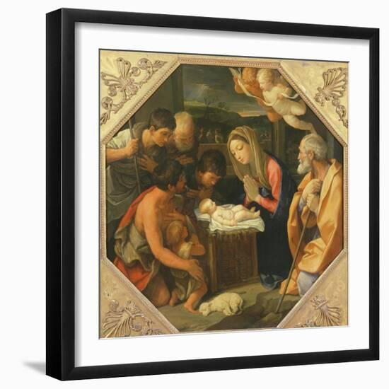 The Adoration of the Shepherds-Guido Reni-Framed Giclee Print