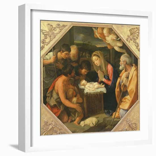 The Adoration of the Shepherds-Guido Reni-Framed Giclee Print