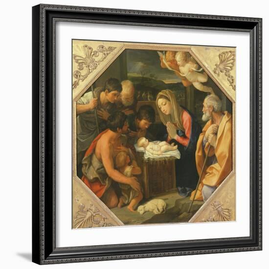 The Adoration of the Shepherds-Guido Reni-Framed Giclee Print