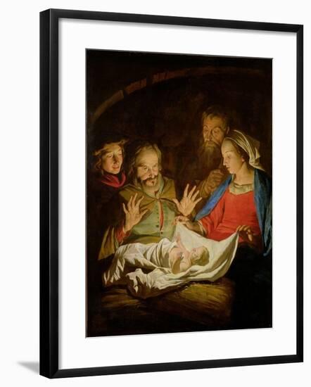 The Adoration of the Shepherds-Matthias Stomer-Framed Giclee Print