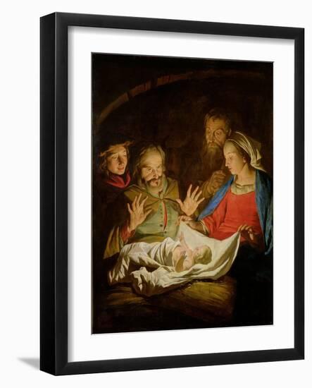 The Adoration of the Shepherds-Matthias Stomer-Framed Giclee Print