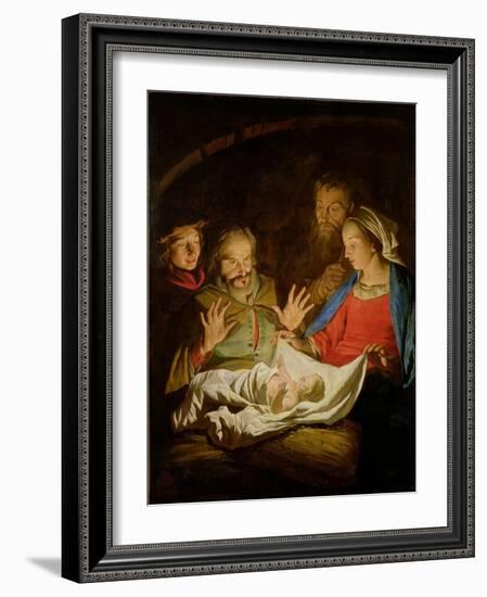 The Adoration of the Shepherds-Matthias Stomer-Framed Giclee Print