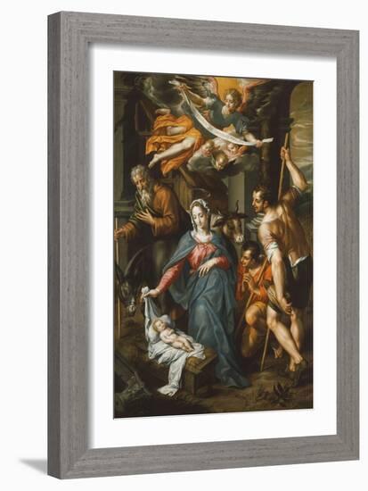 The Adoration of the Shepherds-Hendrik De Clerck-Framed Giclee Print