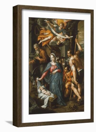 The Adoration of the Shepherds-Hendrik De Clerck-Framed Giclee Print
