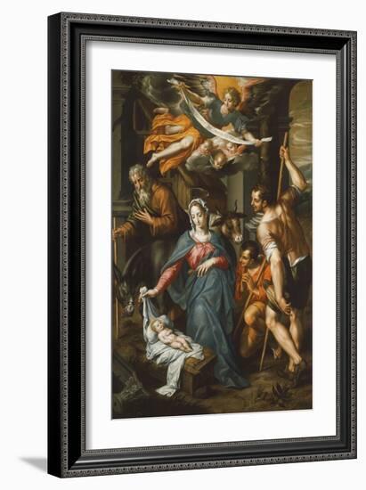 The Adoration of the Shepherds-Hendrik De Clerck-Framed Giclee Print