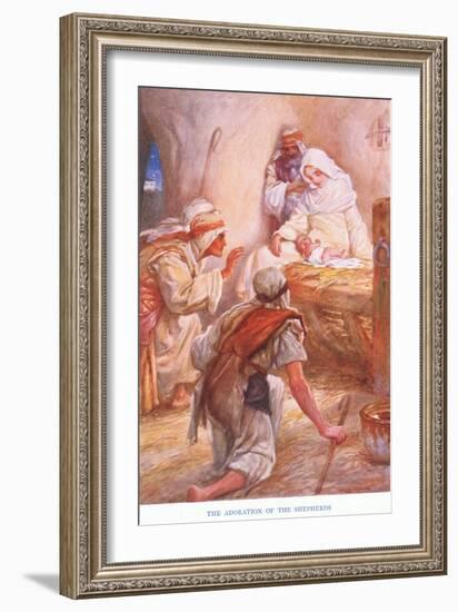 The Adoration of the Shepherds-Arthur A. Dixon-Framed Giclee Print