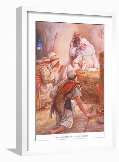 The Adoration of the Shepherds-Arthur A. Dixon-Framed Giclee Print