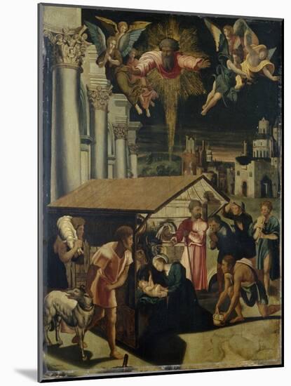 The Adoration of the Shepherds-Lambert Lombard-Mounted Giclee Print