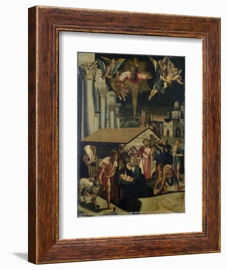 The Adoration of the Shepherds-Lambert Lombard-Framed Giclee Print