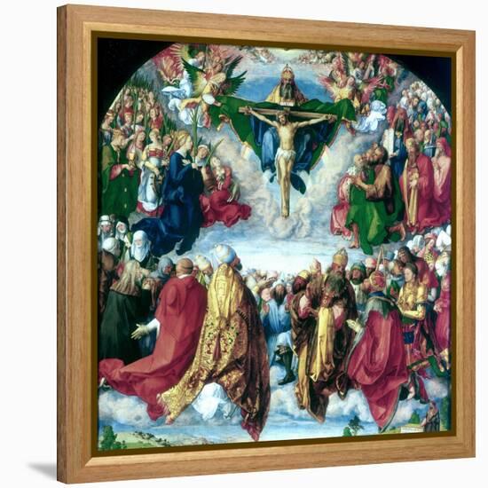 The Adoration of the Trinity (The Landauer Altarpiece), 1511-Albrecht Durer-Framed Premier Image Canvas