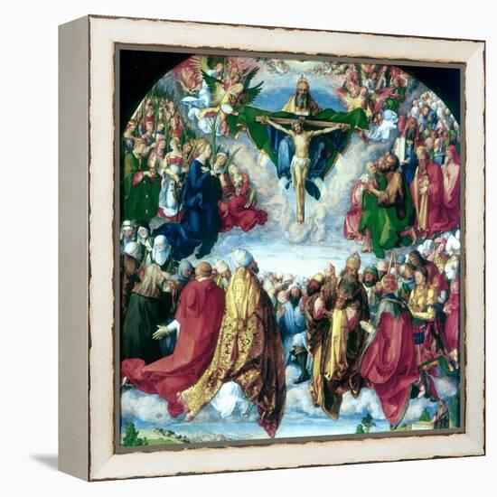 The Adoration of the Trinity (The Landauer Altarpiece), 1511-Albrecht Durer-Framed Premier Image Canvas