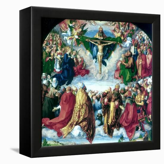 The Adoration of the Trinity (The Landauer Altarpiece), 1511-Albrecht Durer-Framed Premier Image Canvas