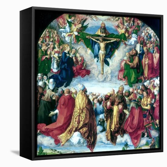 The Adoration of the Trinity (The Landauer Altarpiece), 1511-Albrecht Durer-Framed Premier Image Canvas