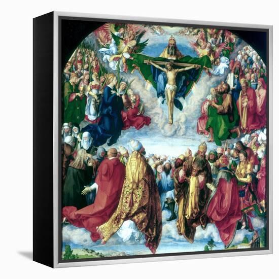 The Adoration of the Trinity (The Landauer Altarpiece), 1511-Albrecht Durer-Framed Premier Image Canvas