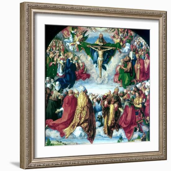 The Adoration of the Trinity (The Landauer Altarpiece), 1511-Albrecht Durer-Framed Giclee Print