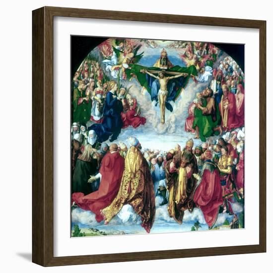 The Adoration of the Trinity (The Landauer Altarpiece), 1511-Albrecht Durer-Framed Giclee Print