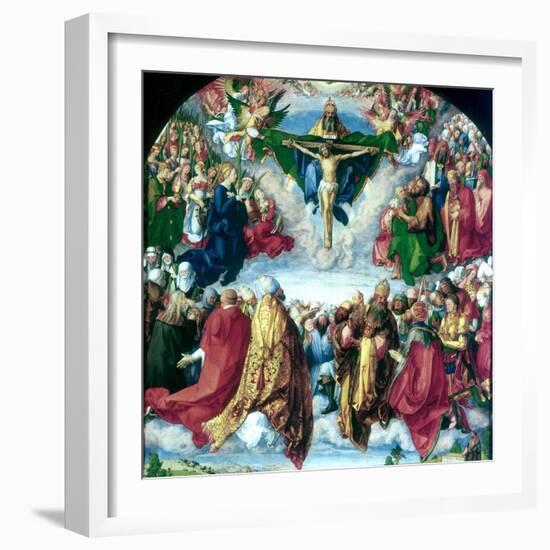 The Adoration of the Trinity (The Landauer Altarpiece), 1511-Albrecht Durer-Framed Giclee Print