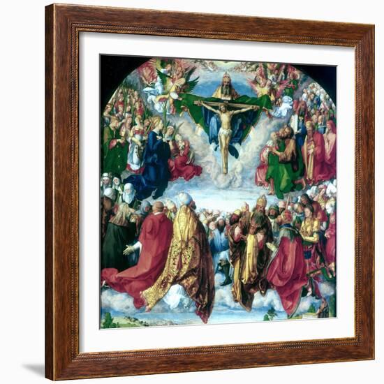 The Adoration of the Trinity (The Landauer Altarpiece), 1511-Albrecht Durer-Framed Giclee Print