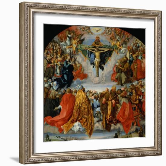 The Adoration of the Trinity-Albrecht Dürer-Framed Giclee Print