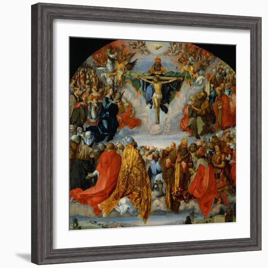 The Adoration of the Trinity-Albrecht Dürer-Framed Giclee Print