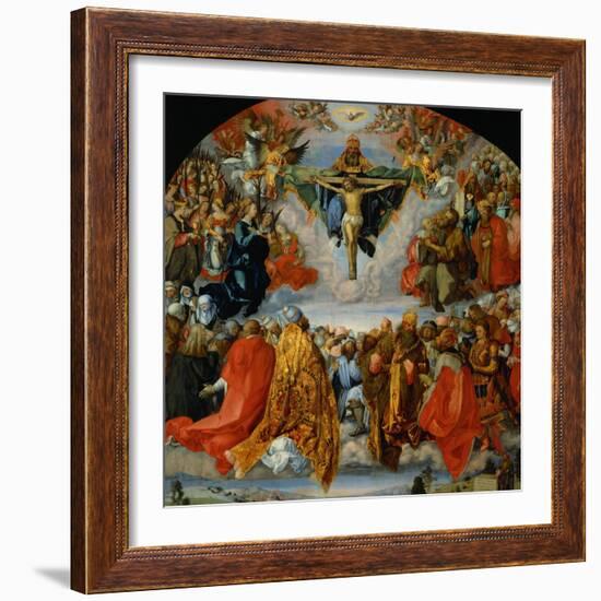 The Adoration of the Trinity-Albrecht Dürer-Framed Giclee Print