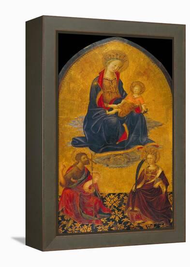 The Adoration of the Virgin and Child by Saint John the Baptist and Saint Catherine-Gherardo Starnina-Framed Premier Image Canvas