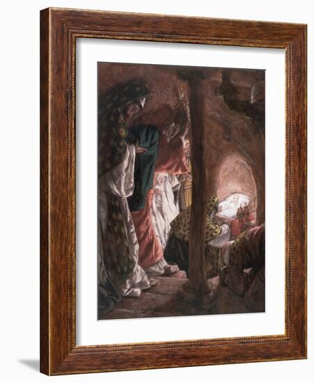 The Adoration of the Wise Men, Illustration for 'The Life of Christ', C.1886-94-James Tissot-Framed Giclee Print