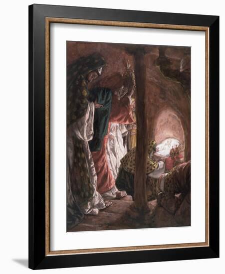 The Adoration of the Wise Men, Illustration for 'The Life of Christ', C.1886-94-James Tissot-Framed Giclee Print