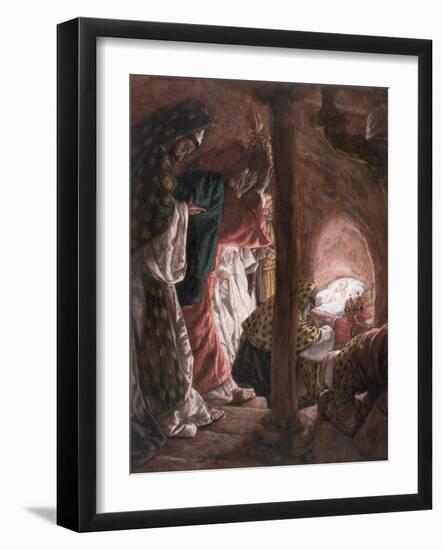 The Adoration of the Wise Men, Illustration for 'The Life of Christ', C.1886-94-James Tissot-Framed Giclee Print