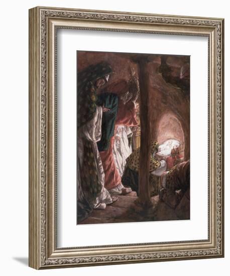 The Adoration of the Wise Men, Illustration for 'The Life of Christ', C.1886-94-James Tissot-Framed Giclee Print