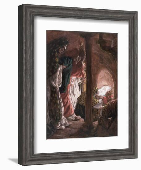 The Adoration of the Wise Men, Illustration for 'The Life of Christ', C.1886-94-James Tissot-Framed Giclee Print