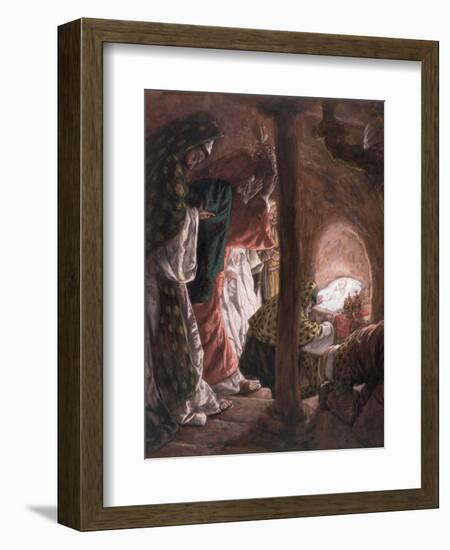 The Adoration of the Wise Men, Illustration for 'The Life of Christ', C.1886-94-James Tissot-Framed Giclee Print