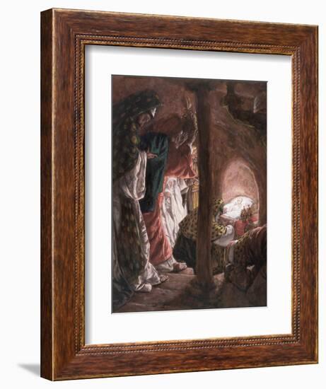 The Adoration of the Wise Men, Illustration for 'The Life of Christ', C.1886-94-James Tissot-Framed Giclee Print