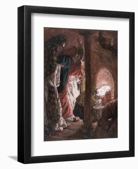 The Adoration of the Wise Men, Illustration for 'The Life of Christ', C.1886-94-James Tissot-Framed Giclee Print