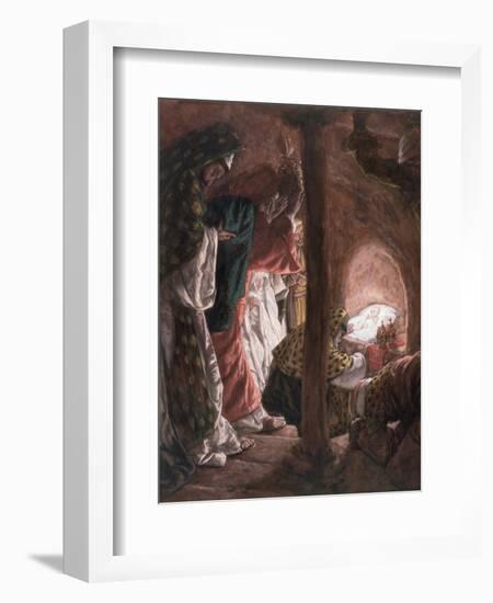 The Adoration of the Wise Men, Illustration for 'The Life of Christ', C.1886-94-James Tissot-Framed Giclee Print